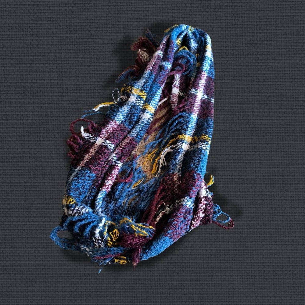 Multicolor Plaid Scarf